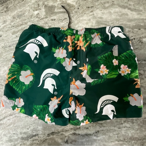 Michigan State Spartans Floral Swimming Trunks size Large (F1) - Picture 2 of 7
